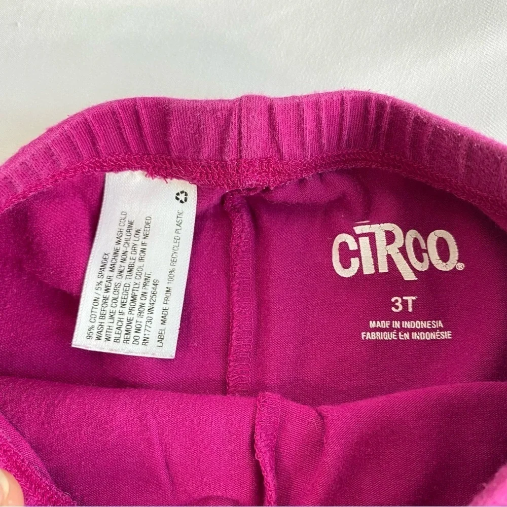 Circo Girls Magenta Cotton Stretch Leggings